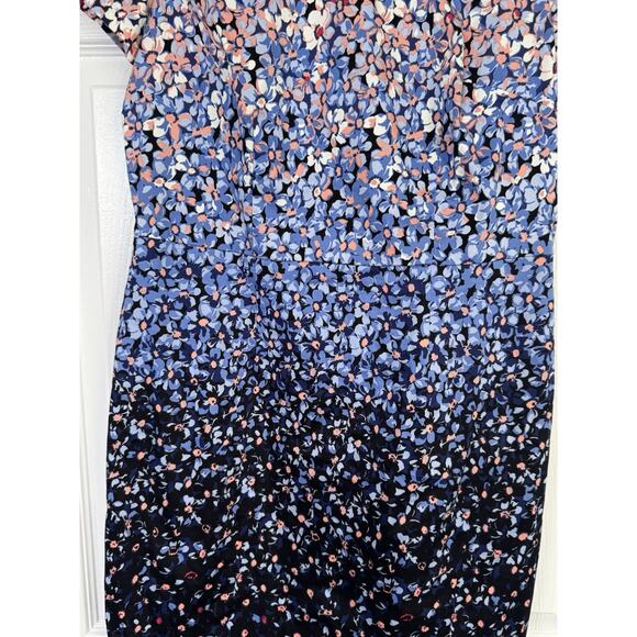 Talbots Floral Ombre Sheath Career Dress Size 6 - Picture 6 of 8